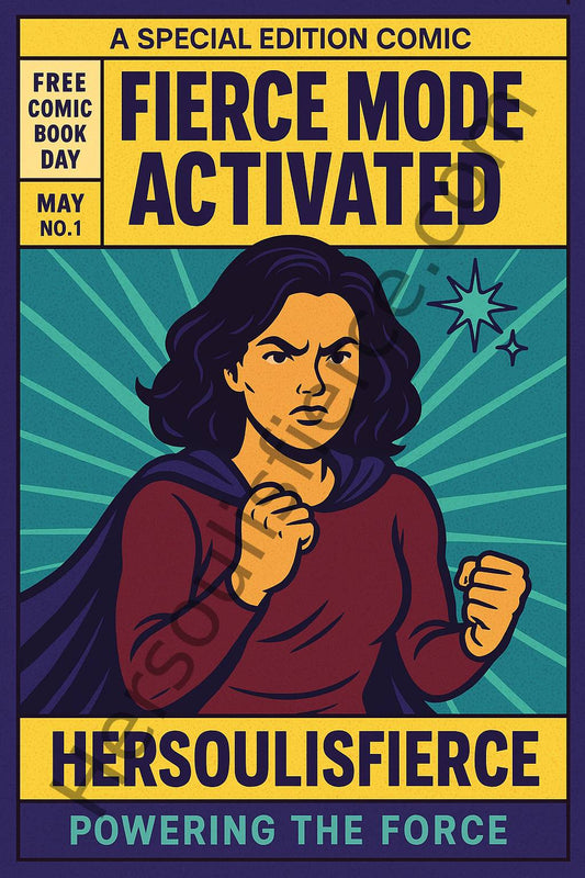 Fierce Mode Activated — FREE Limited Edition Poster (Instant Download) 💫